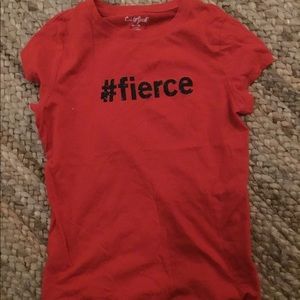 Red #fierce shirt